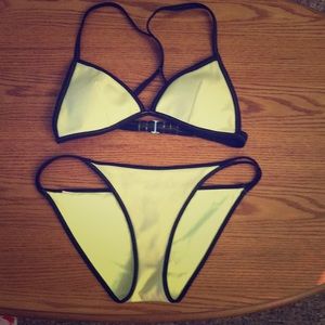 Neon green bikini